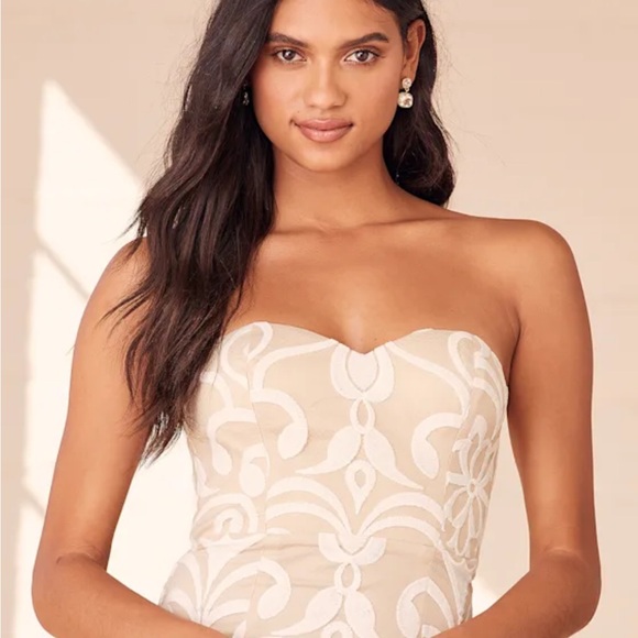 NWT Lulus Strapless Maxi Dress - Picture 3 of 7